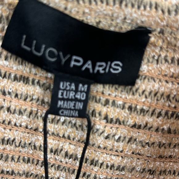 Lucy Paris Womens Camille Tan Knit Button Tank size M NWT. - Picture 7 of 9